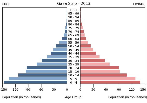 Age structure in Gaza Strip