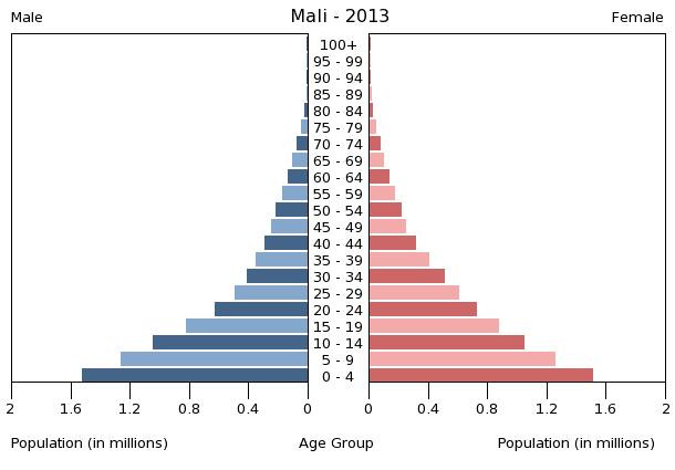 Age structure in Mali