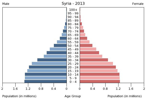 Age structure in Syria